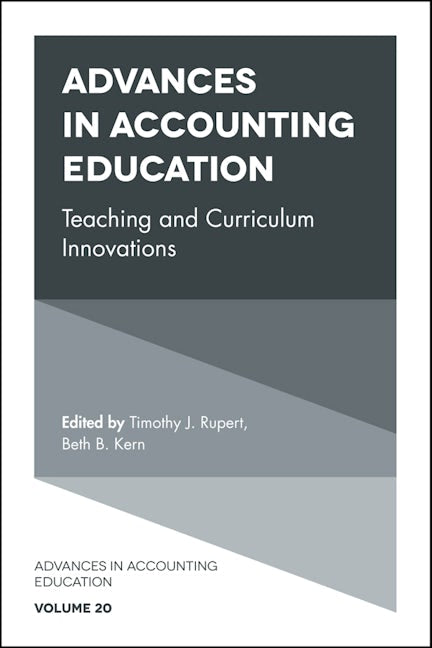 Book cover image for Advances in Accounting Education ISBN: 9781787141810