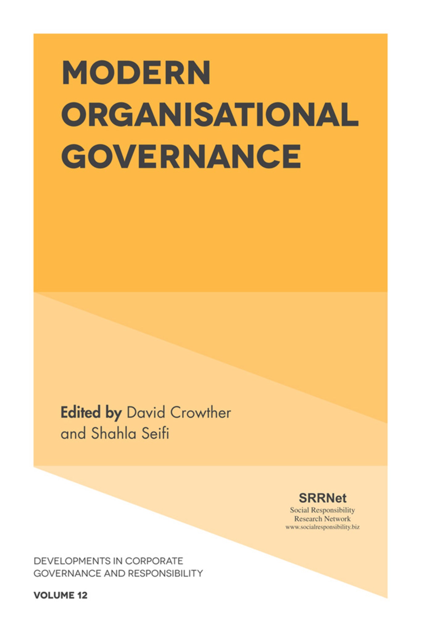 Cover image for Modern Organisational Governance ISBN 9781787146952