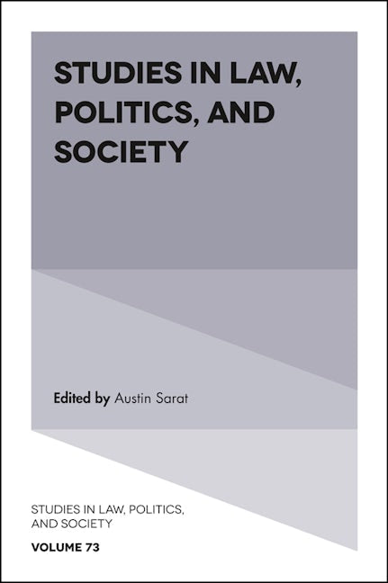 Book cover image for Studies in Law, Politics, and Society ISBN: 9781787148123