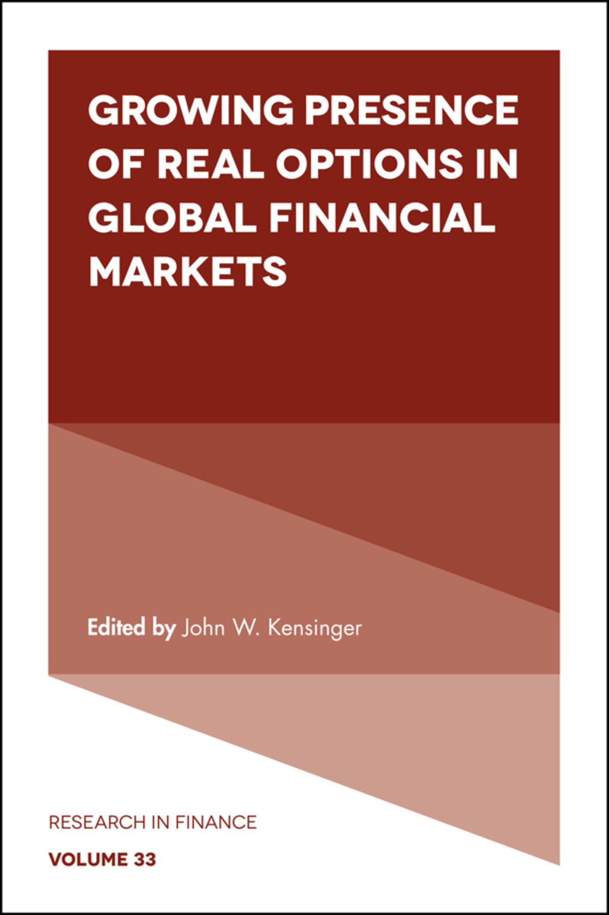 Cover image for Growing Presence of Real Options in Global Financial Markets ISBN 9781787148383
