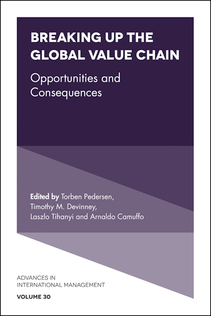 Book cover image for Breaking up the Global Value Chain ISBN: 9781787430723