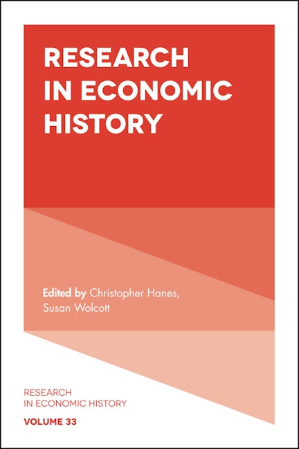 Book cover image for Research in Economic History ISBN: 9781787431201