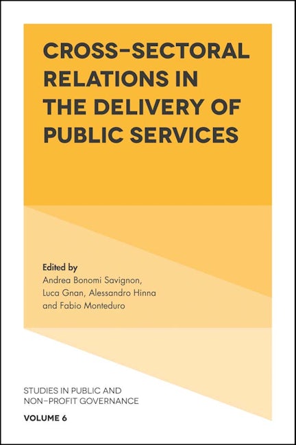 Book cover image for Cross-Sectoral Relations in the Delivery of Public Services ISBN: 9781787431720