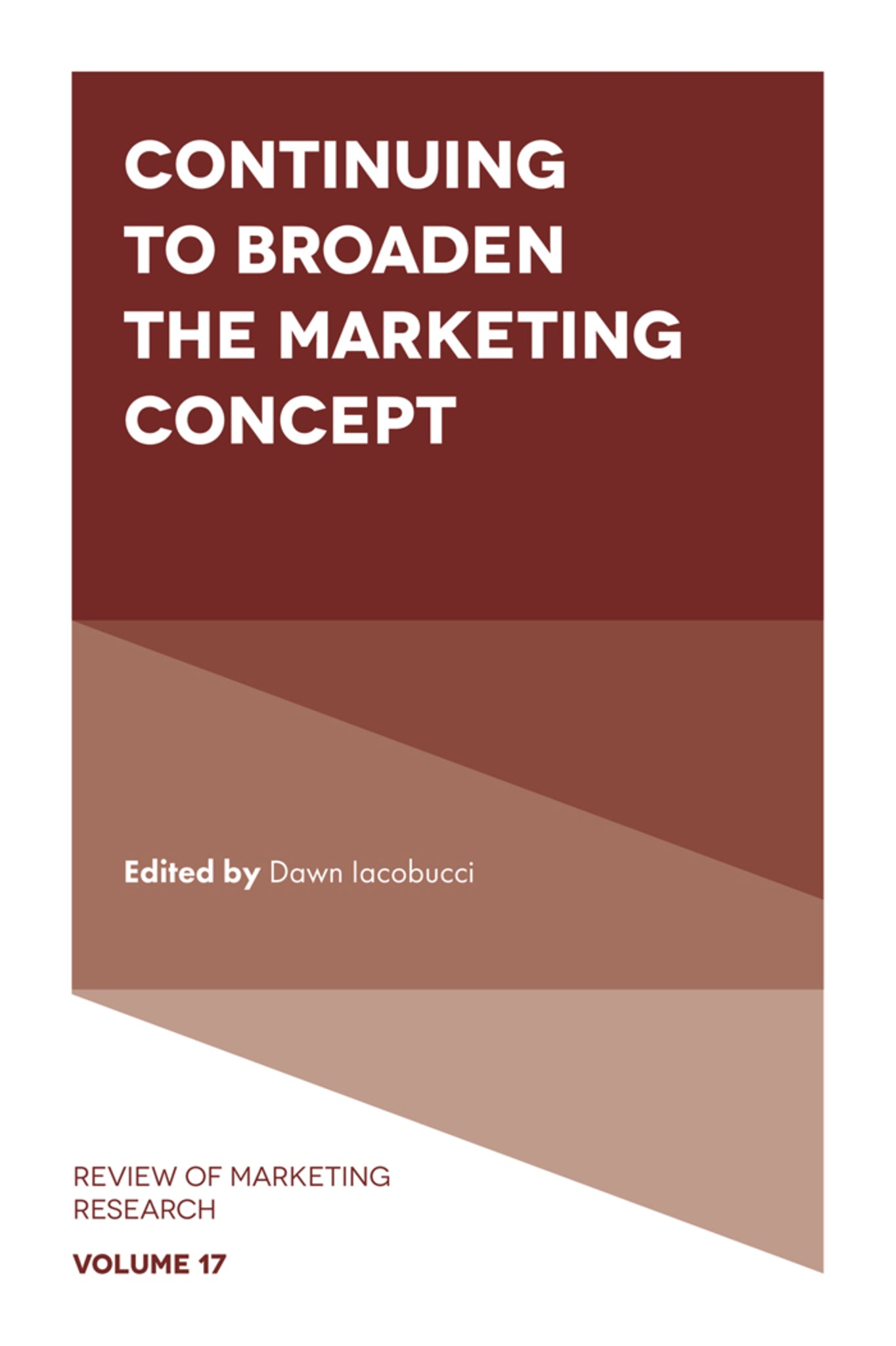 Cover image for Continuing to Broaden the Marketing Concept ISBN 9781787548251