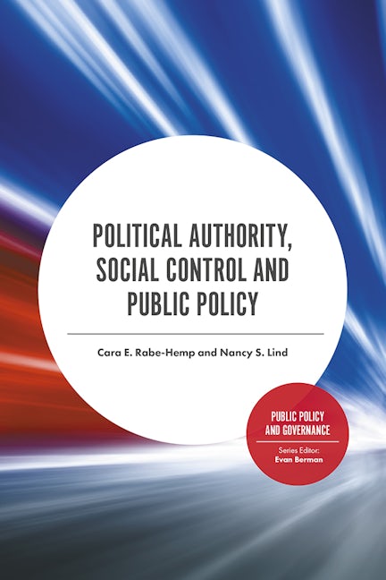 Book cover image for Political Authority, Social Control and Public Policy ISBN: 9781787560499