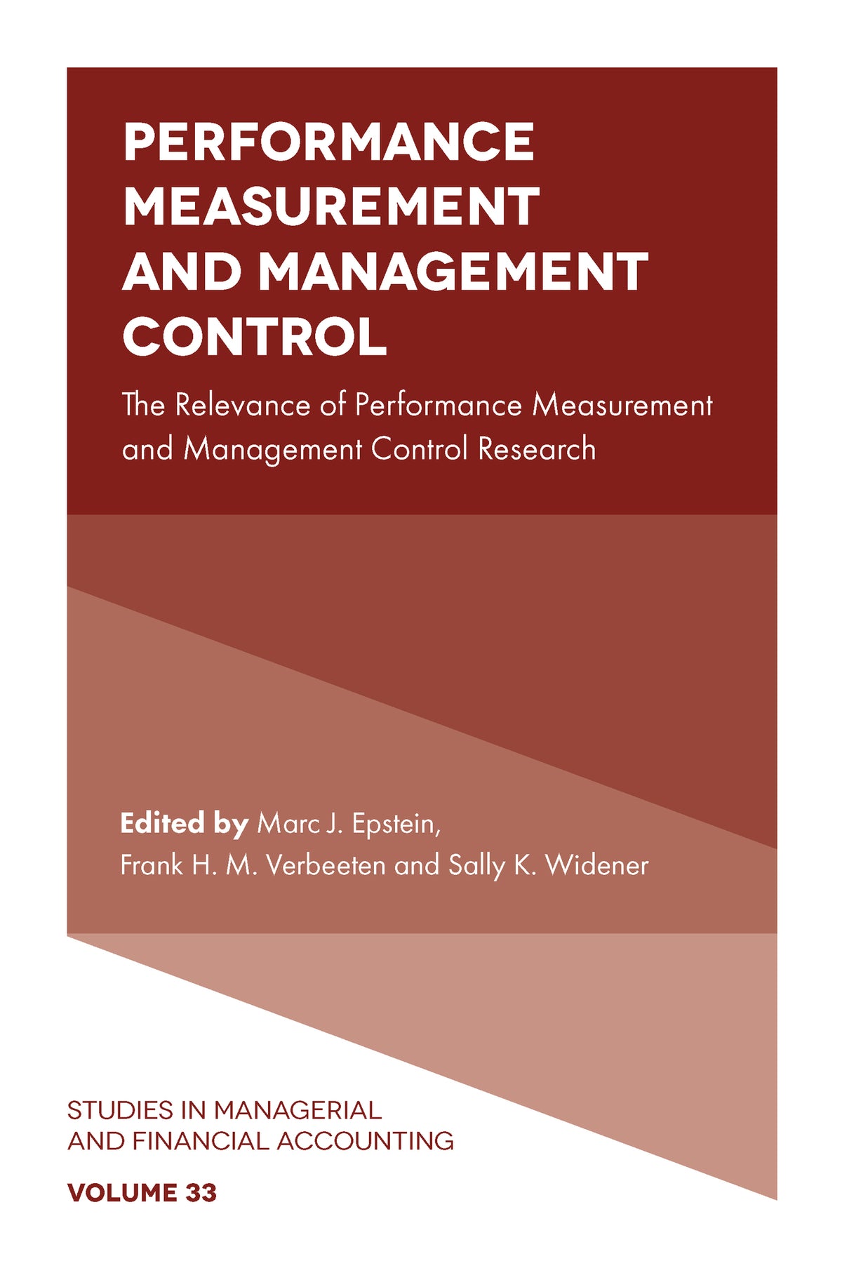 Cover image for Performance Measurement and Management Control ISBN 9781787564701