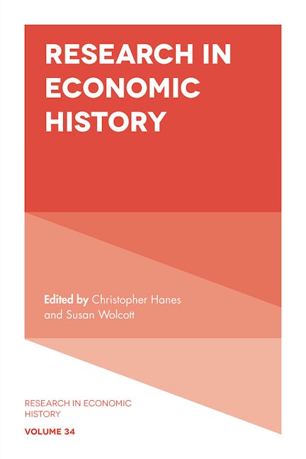 Book cover image for Research in Economic History ISBN: 9781787565821