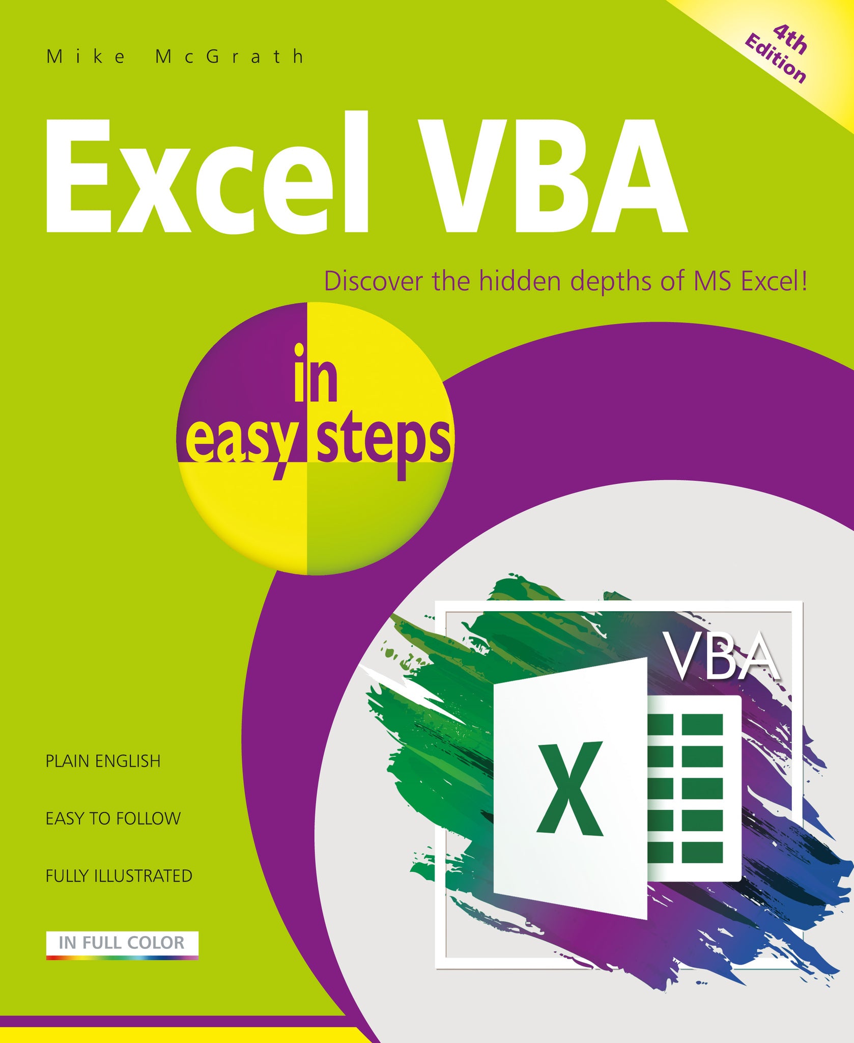 Cover image for Excel VBA in easy steps ISBN 9781787910034