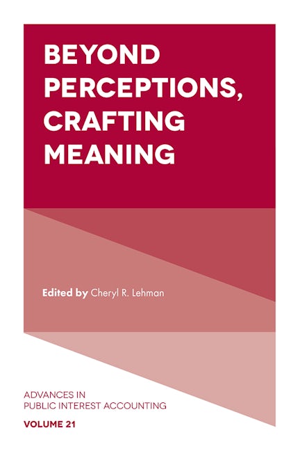 Book cover image for Beyond Perceptions, Crafting Meaning ISBN: 9781789732245