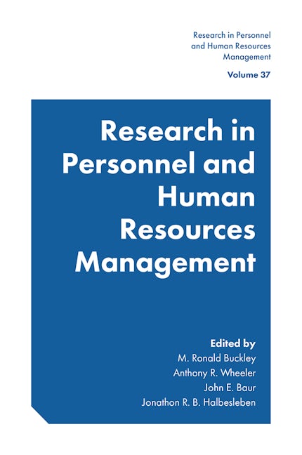 Book cover image for Research in Personnel and Human Resources Management ISBN: 9781789738520
