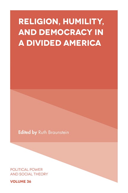 Book cover image for Religion, Humility, and Democracy in a Divided America ISBN: 9781789739503
