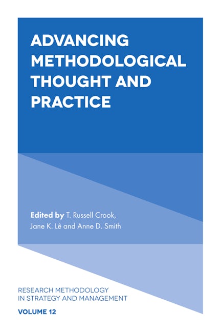 Book cover image for Advancing Methodological Thought and Practice ISBN: 9781800430808