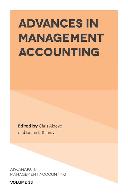 Book cover image for Advances in Management Accounting ISBN: 9781800436275