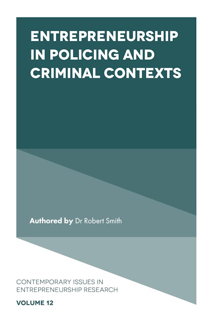 Entrepreneurship in Policing and Criminal Contexts