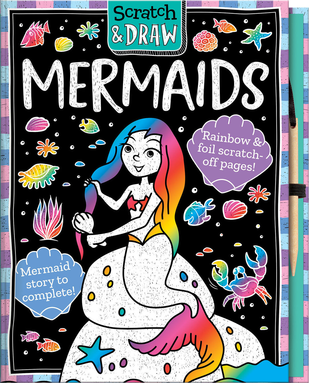 Cover image for Scratch and Draw Mermaids ISBN 9781801051279