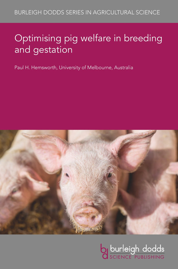 Cover image for Optimising pig welfare in breeding and gestation, isbn: 9781801460248