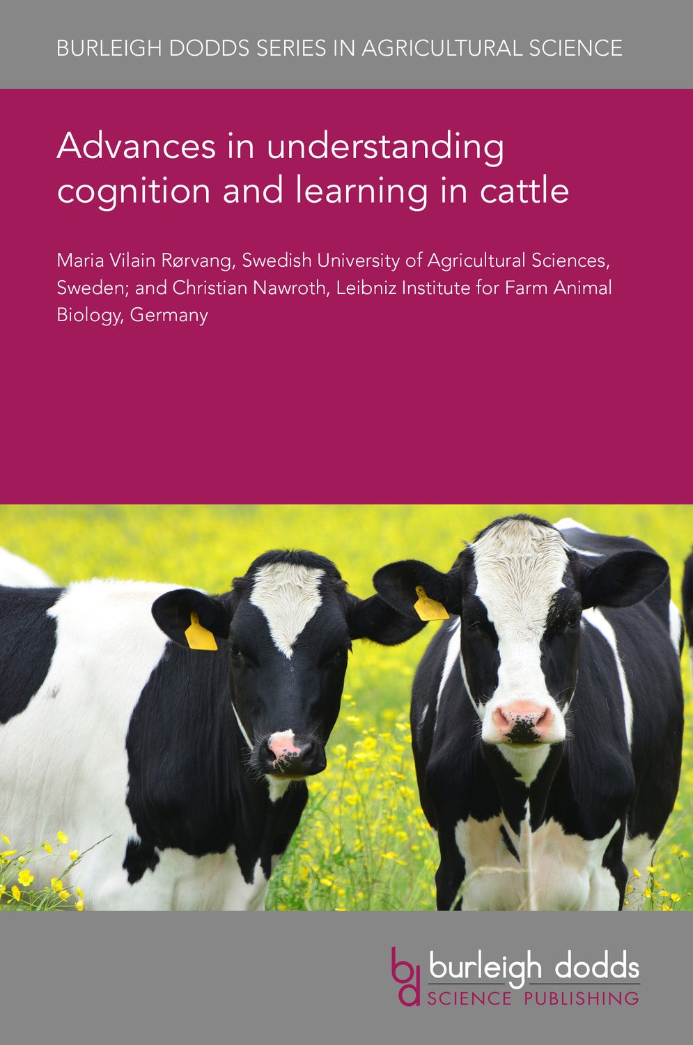 Book cover image for Advances in understanding cognition and learning in cattle ISBN: 9781801460897