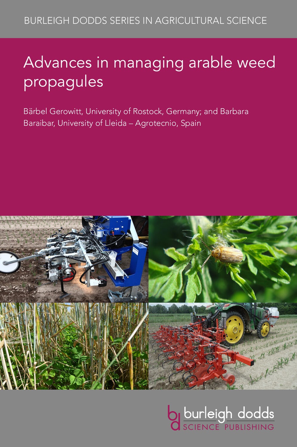 Book cover image for Advances in managing arable weed propagules ISBN: 9781801464802