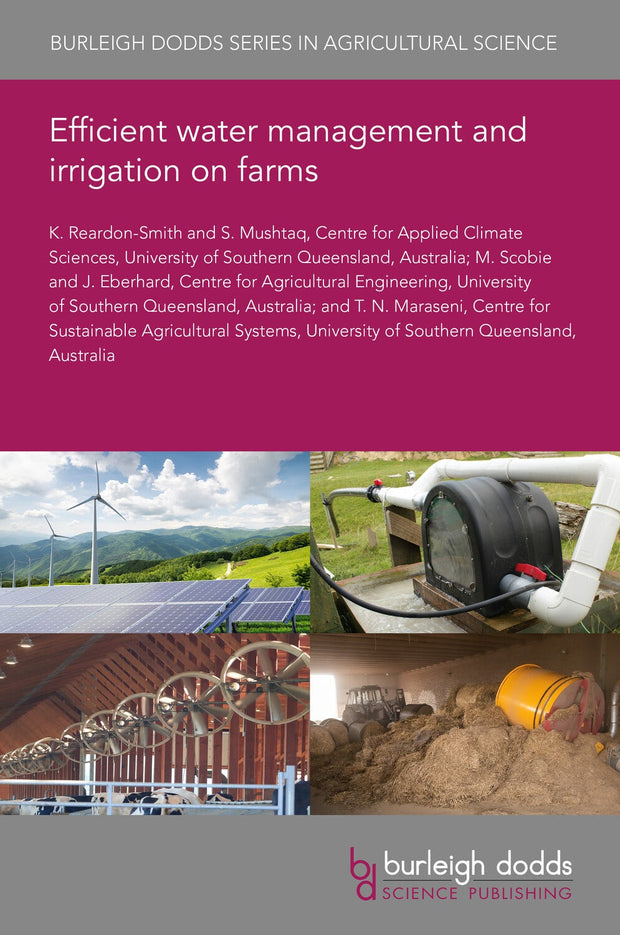 Cover image for Efficient water management and irrigation on farms, isbn: 9781801464963