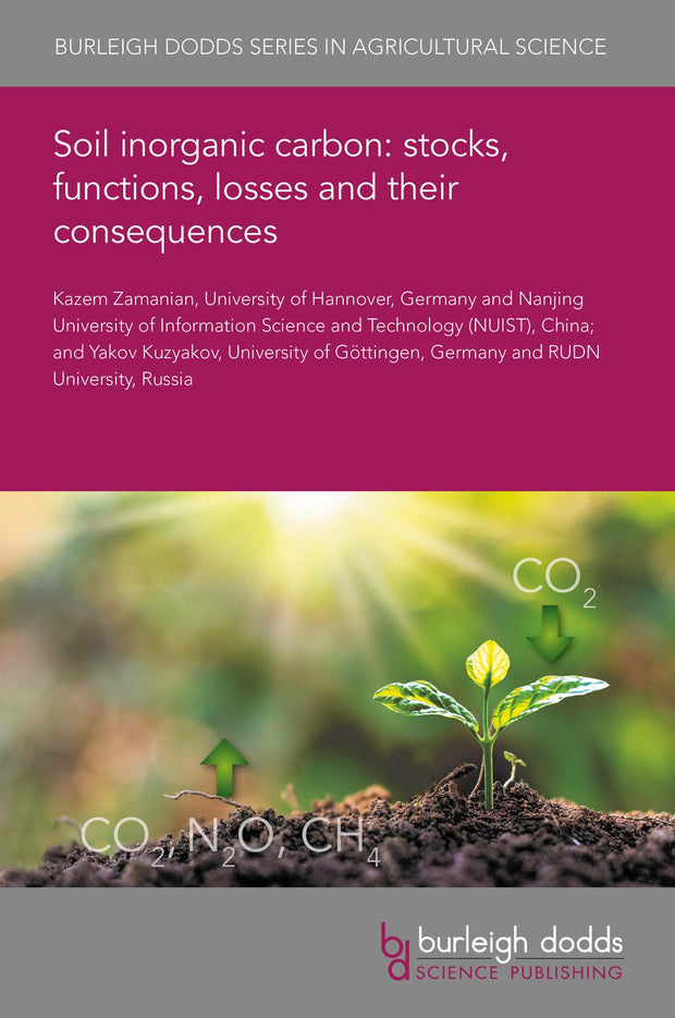 Cover image for Soil inorganic carbon: stocks, functions, losses and their consequences, isbn: 9781801467032