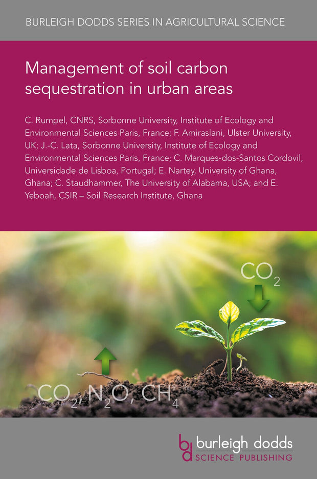 Cover image for Management of soil carbon sequestration in urban areas, isbn: 9781801467155