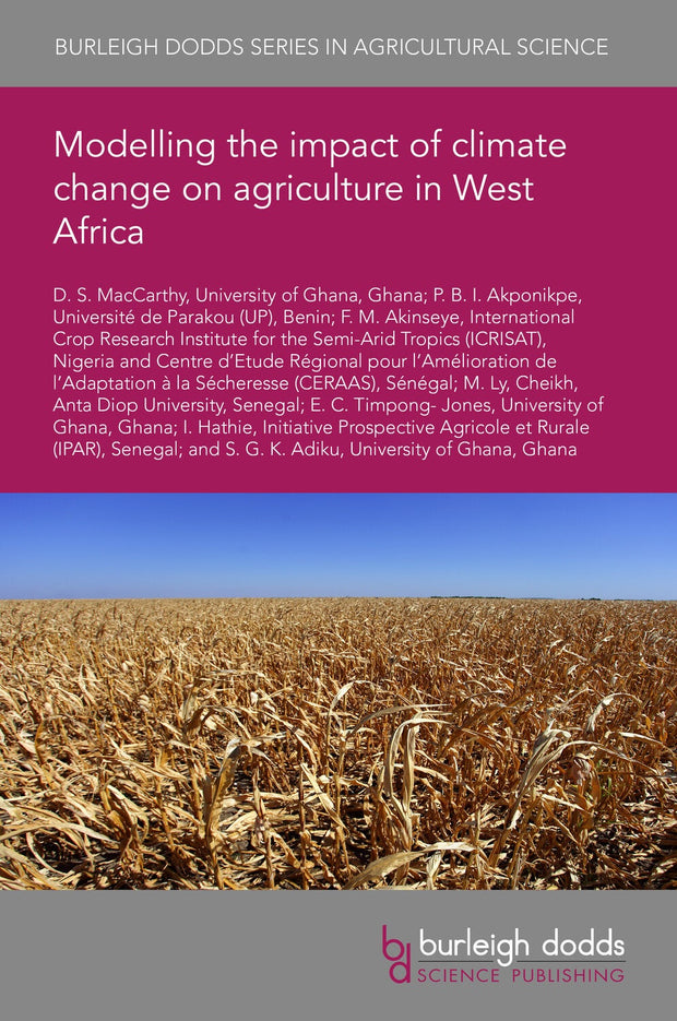 Cover image for Modelling the impact of climate change on agriculture in West Africa, isbn: 9781801469203