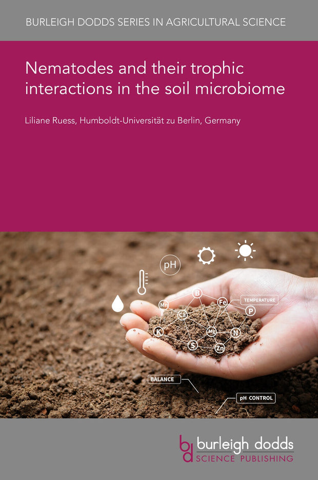 Cover image for Nematodes and their trophic interactions in the soil microbiome, isbn: 9781801469340