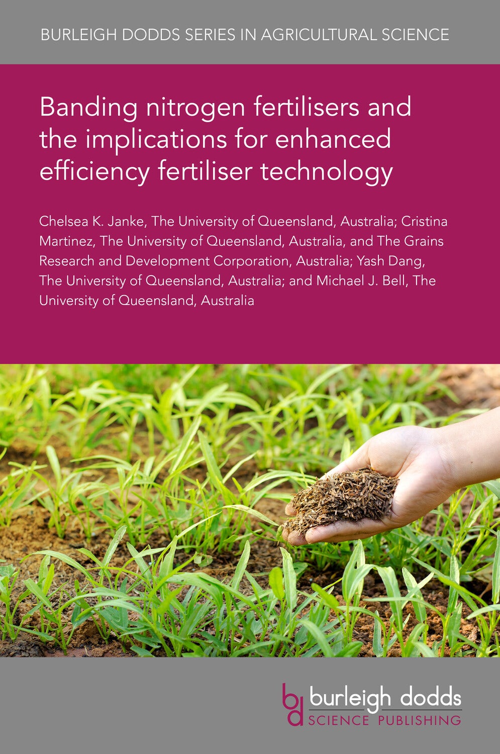 Book cover image for Banding nitrogen fertilisers and the implications for enhanced efficiency fertiliser technology ISBN: 9781801469715