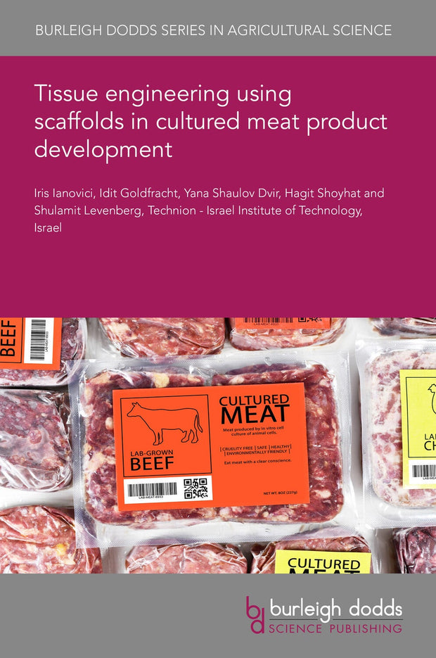 Cover image for Tissue engineering using scaffolds in cultured meat product development, isbn: 9781801469784