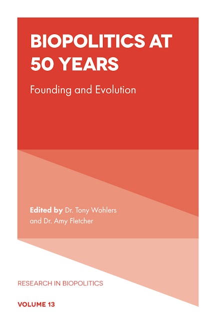 Book cover image for Biopolitics at 50 Years ISBN: 9781802621082