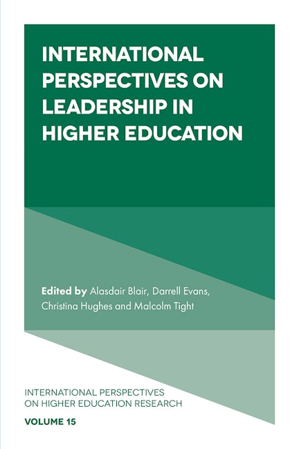 Book cover image for International Perspectives on Leadership in Higher Education ISBN: 9781802623062