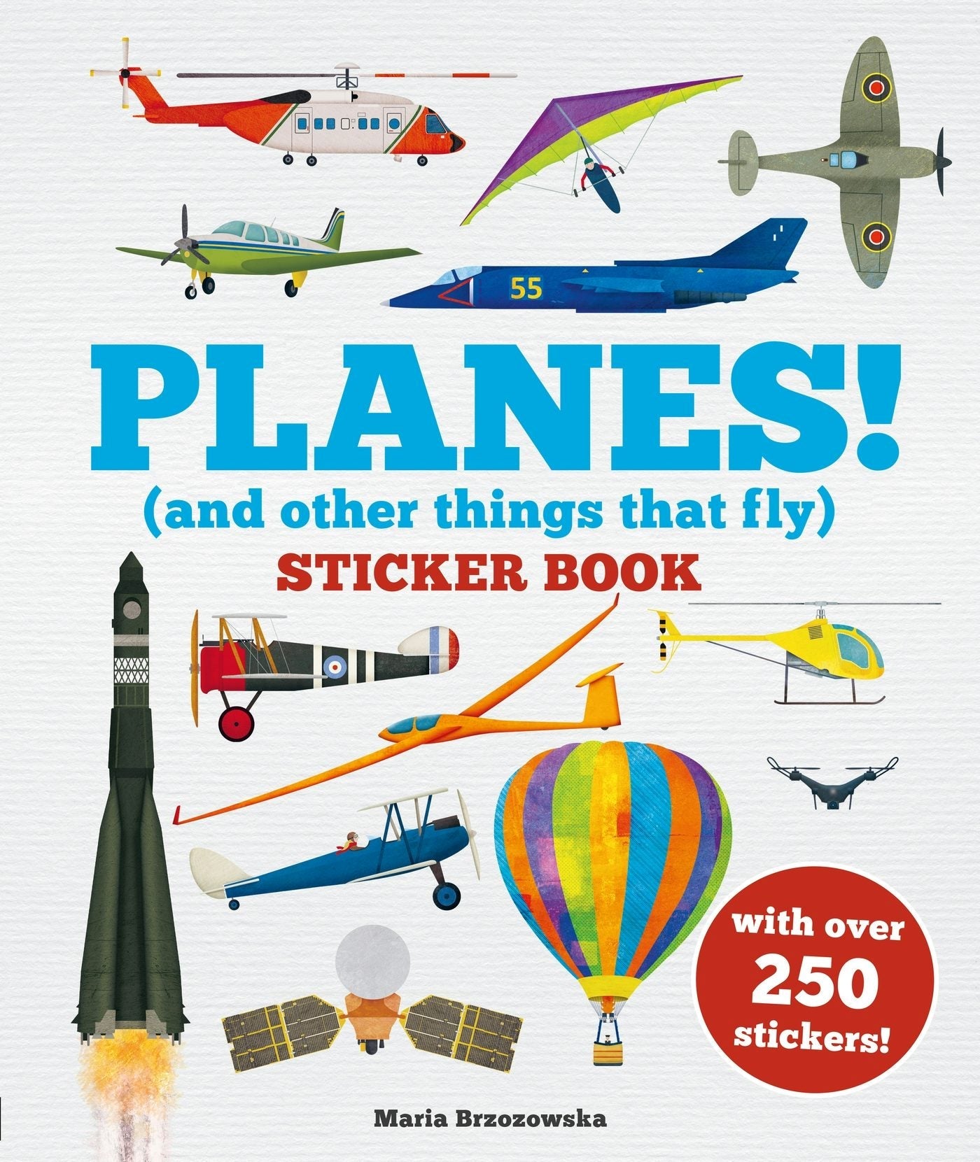 Book cover image for Planes! Sticker Book ISBN: 9781804537855