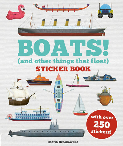 Cover image for Boats! Sticker Book, isbn: 9781804537893
