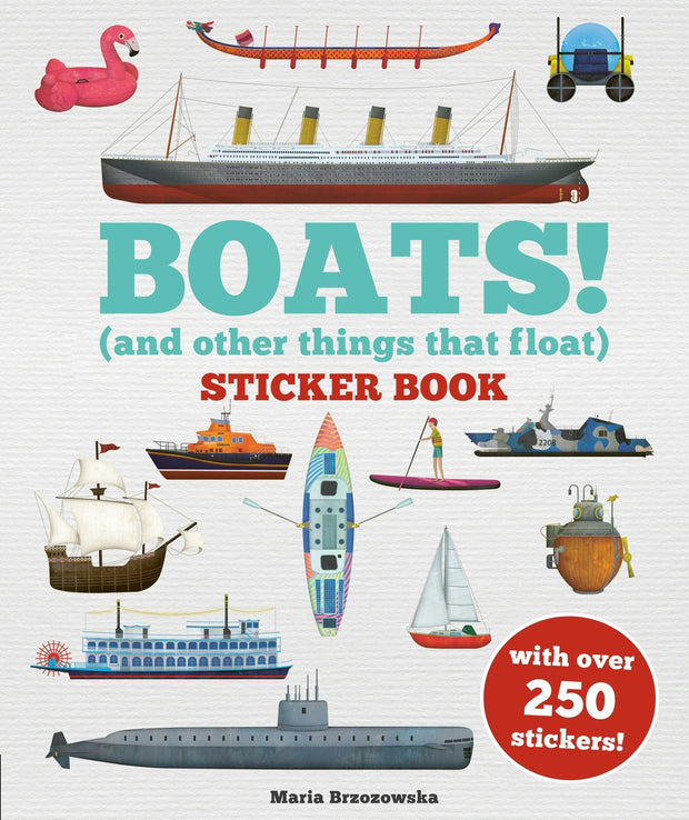 Cover image for Boats! Sticker Book, isbn: 9781804537893