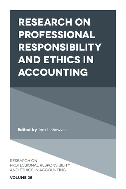 Book cover image for Research on Professional Responsibility and Ethics in Accounting ISBN: 9781804557938