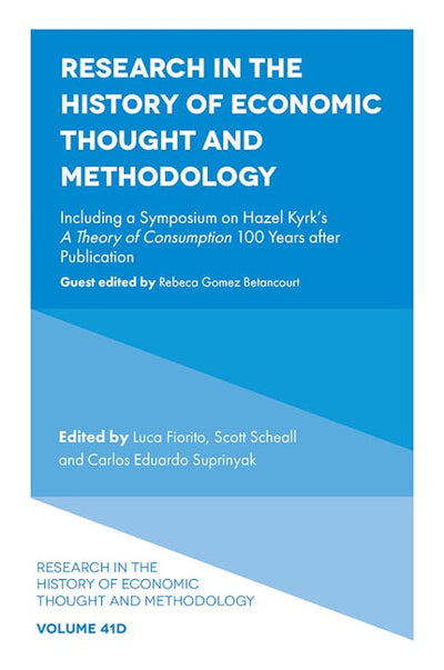 Research in the History of Economic Thought and Methodology