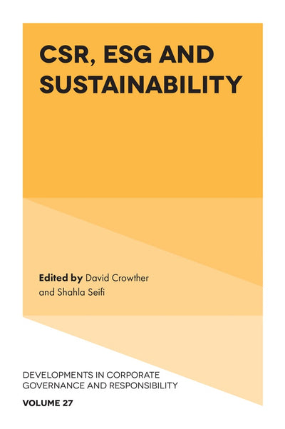 Cover image for CSR, ESG and Sustainability, isbn: 9781805927709