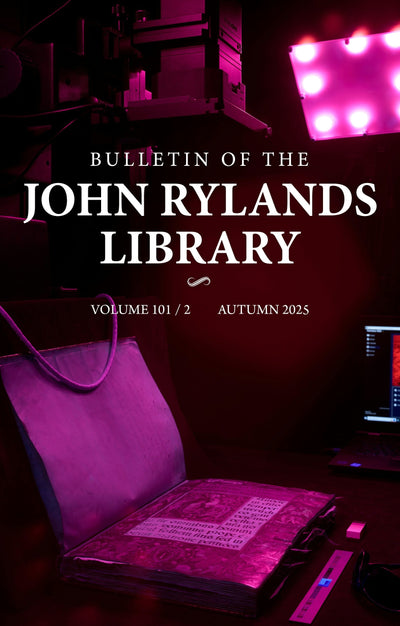 Cover image for Bulletin of the John Rylands Library 101/2, isbn: 9781807070106