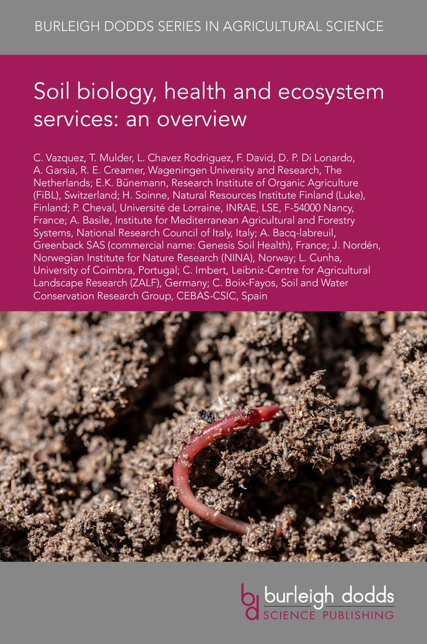 Cover image for Soil biology, soil health and ecosystem services: an overview, isbn: 9781835453599