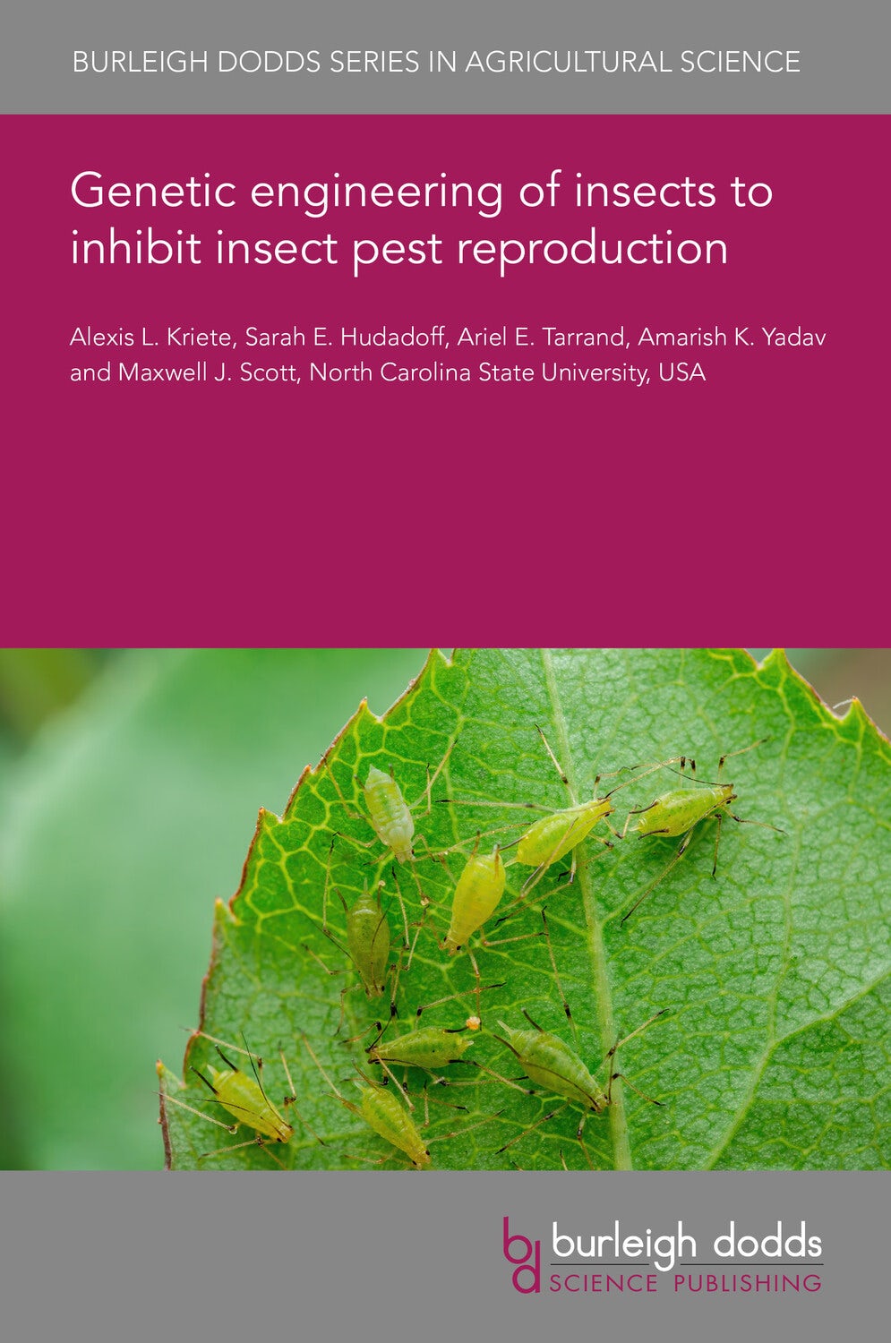 Book cover image for Genetic engineering of insects to inhibit insect pest reproduction ISBN: 9781835453643