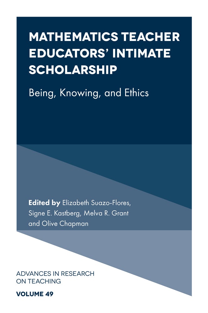 Book cover image for Mathematics Teacher Educators' Intimate Scholarship ISBN: 9781835496251