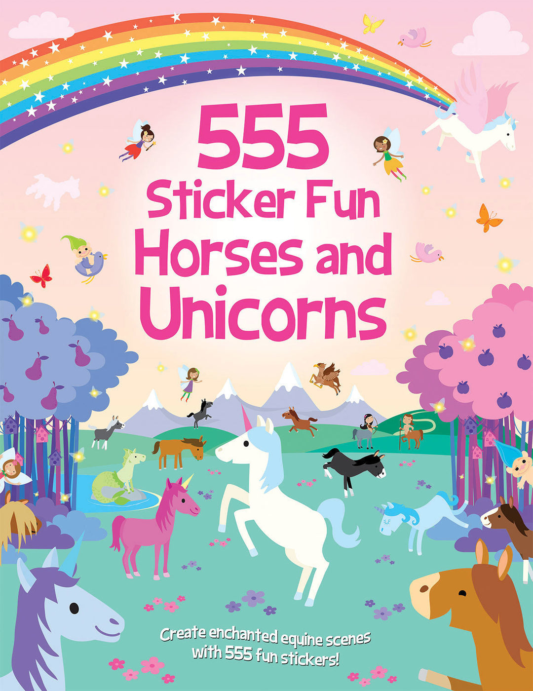 Cover image for 555 Sticker Fun - Horses and Unicorns ISBN 9781835553145