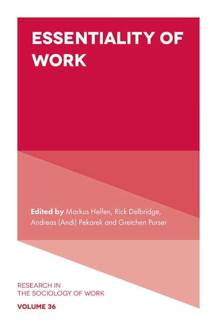 Book cover image for Essentiality of Work ISBN: 9781836081494