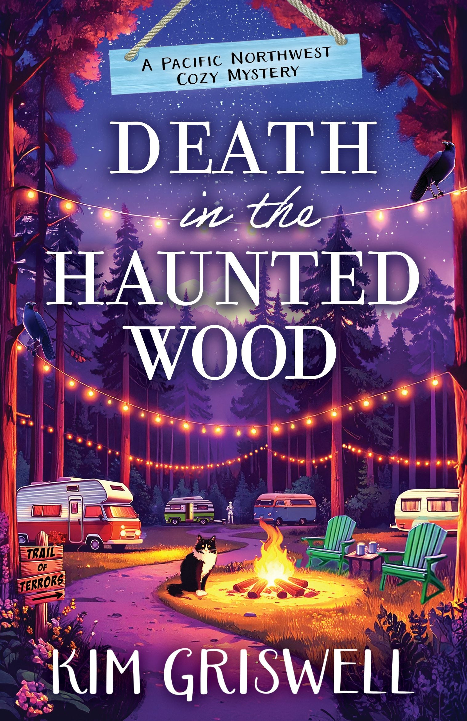 Death in the Haunted Wood by Kim Griswell cover