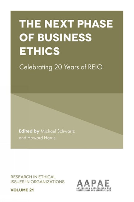 Book cover image for The Next Phase of Business Ethics ISBN: 9781838670054