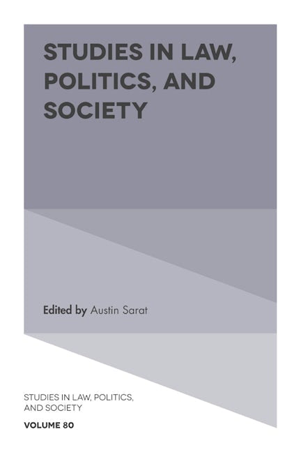 Book cover image for Studies in Law, Politics, and Society ISBN: 9781838670597