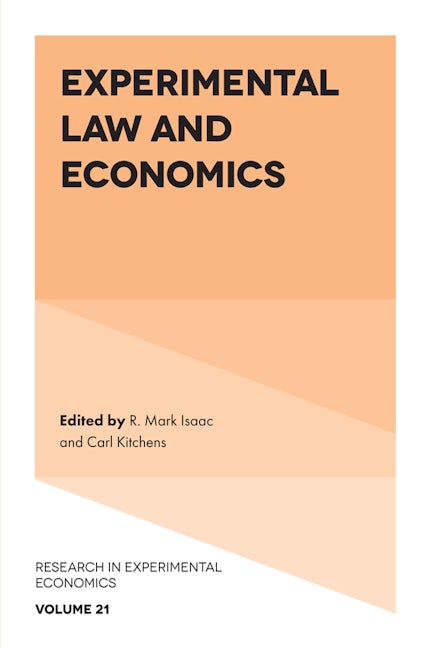 Experimental Law and Economics