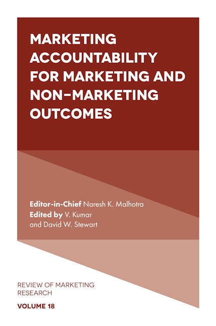 Book cover image for Marketing Accountability for Marketing and Non-Marketing Outcomes ISBN: 9781838675646