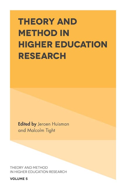 Book cover image for Theory and Method in Higher Education Research ISBN: 9781838678425