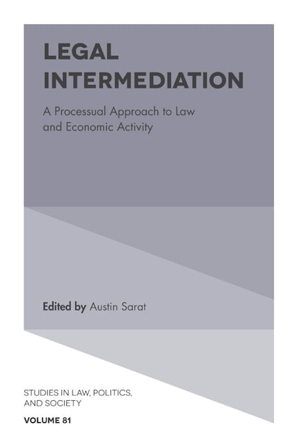 Book cover image for Legal Intermediation ISBN: 9781838678609